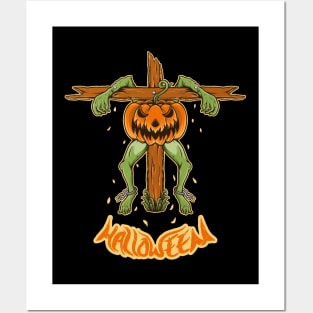 Halloween Pumpkin Monster Posters and Art